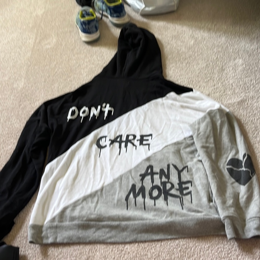 Black white and grey lauren Moshi zip up